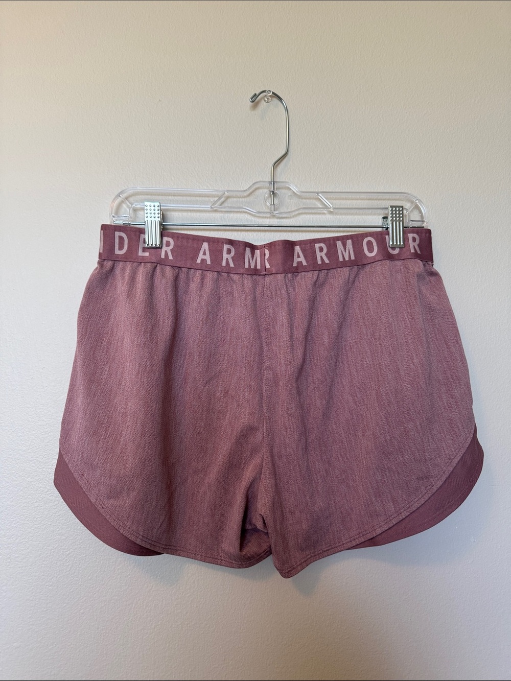 Under Armour Women’s Pink/Purple Athletic Shorts - Picture 3 of 4